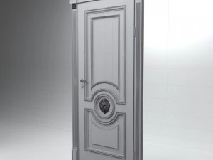 класичні двері з маскароном лева 3D Модель