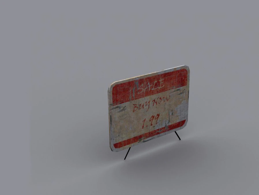 enseigne Modèle 3D .c4d .max .obj .3ds .fbx .stl .blend 