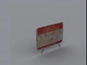 नाम का तख़्ता 3D मॉडल