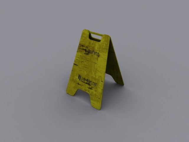 wet floor 3D Модель .c4d .max .obj .3ds .fbx .stl .blend