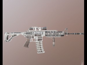 m4a1 carbine 3D 모델