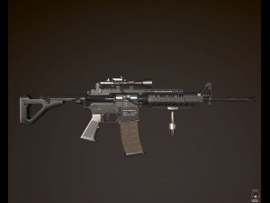 m4a1 carbine 3D 모델