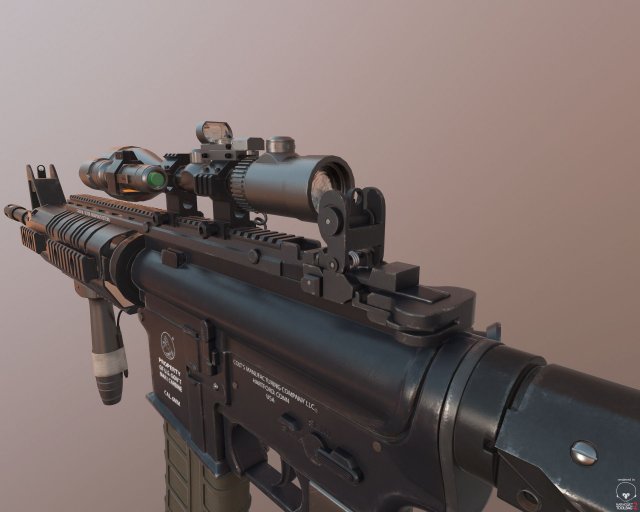 m4a1 carbine 3D 모델 .c4d .max .obj .3ds .fbx .stl .blend 