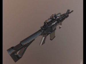 m4a1 carbine 3D 모델