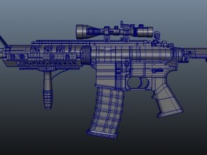 m4a1 carbine 3D 모델