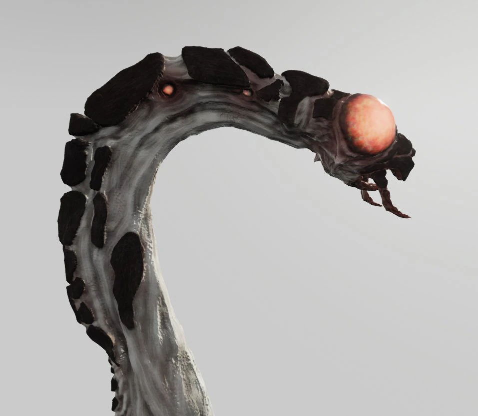 space worm 3D Model .c4d .max .obj .3ds .fbx .stl .blend 