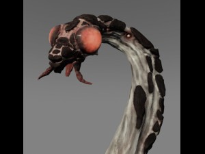 space worm 3D Model