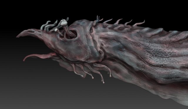 aquatic alien 3D 모델 .c4d .max .obj .3ds .fbx .stl .blend 