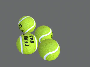 테니스 공 3D 모델