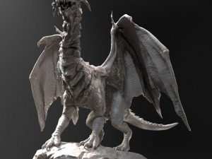 dragon sculpt zbrush hd Modello 3D