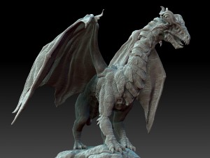 dragon sculpt zbrush hd Modello 3D