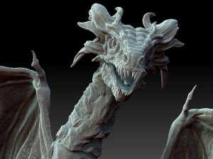 dragon sculpt zbrush hd Modello 3D