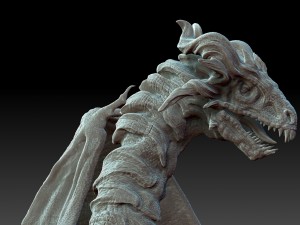 dragon sculpt zbrush hd Modello 3D