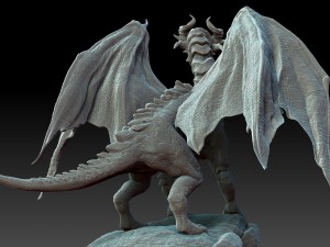 dragon sculpt zbrush hd Modello 3D
