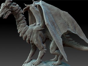 dragon sculpt zbrush hd Modello 3D