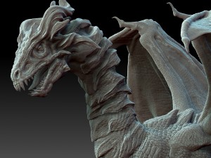 dragon sculpt zbrush hd Modello 3D