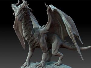 dragon sculpt zbrush hd Modello 3D