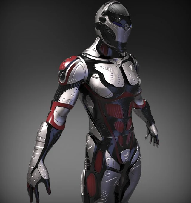 personagem de fic&ccedil;&atilde;o cient&iacute;fica Modelo 3D .c4d .max .obj .3ds .fbx .stl .blend 