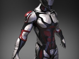 sci-fi character 3D 模型
