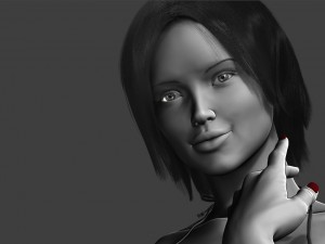 realistic posed woman zbrush hd 3D Model
