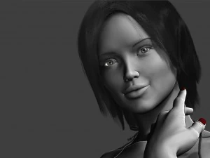 realistic posed woman zbrush hd 3D Model