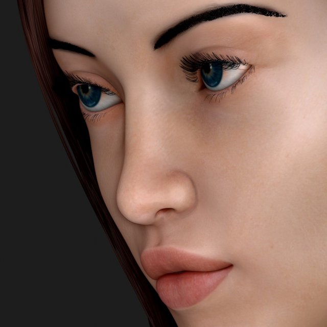 realisticy woman zbrush hd Modelo 3D .c4d .max .obj .3ds .fbx .stl .blend 