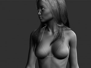 realisticy woman zbrush hd Modelo 3D