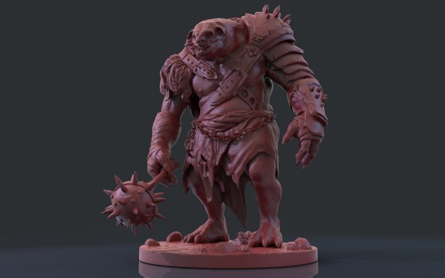zbrush troll 3D Model .c4d .max .obj .3ds .fbx .stl .blend 
