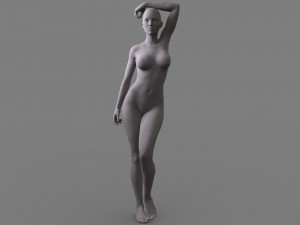 posed female body 3D 모델