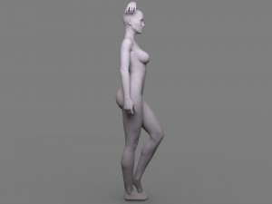 posed female body 3D 모델