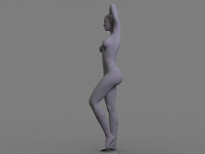 posed female body 3D 모델