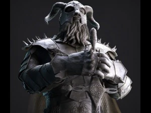 スカンジナビアの戦士 3Dモデル