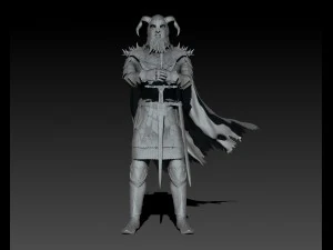 スカンジナビアの戦士 3Dモデル