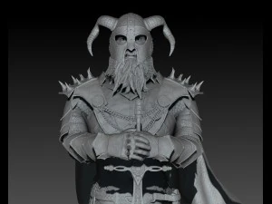 スカンジナビアの戦士 3Dモデル