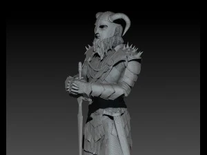 スカンジナビアの戦士 3Dモデル