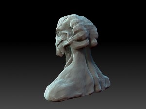 alien bust Modelo 3D