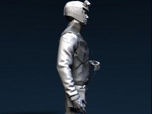 futuristic male character 3D मॉडल