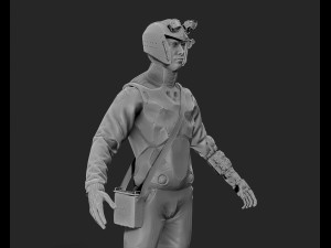 futuristic male character 3D मॉडल