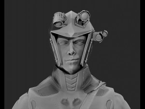 futuristic male character 3D मॉडल