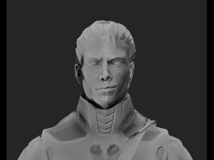 futuristic male character 3D मॉडल