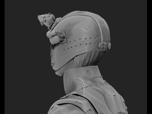 futuristic male character 3D मॉडल