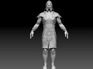 warrior high poly 3Dモデル