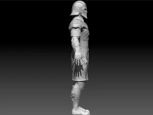wojownik, wysoki poli Model 3D