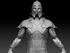 warrior high poly 3Dモデル