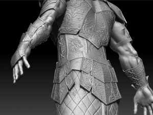 warrior high poly 3Dモデル