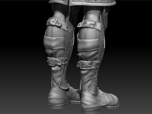 warrior high poly 3Dモデル