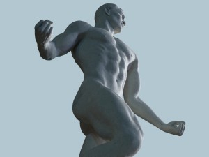 anatomical sculpture of a man Model 3D