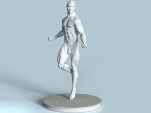 anatomical sculpture of a man Model 3D