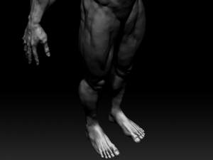 realistic muscular man zbrush hd 3D Модель