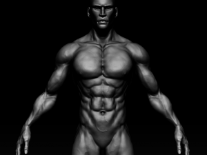 realistic muscular man zbrush hd 3D Модель